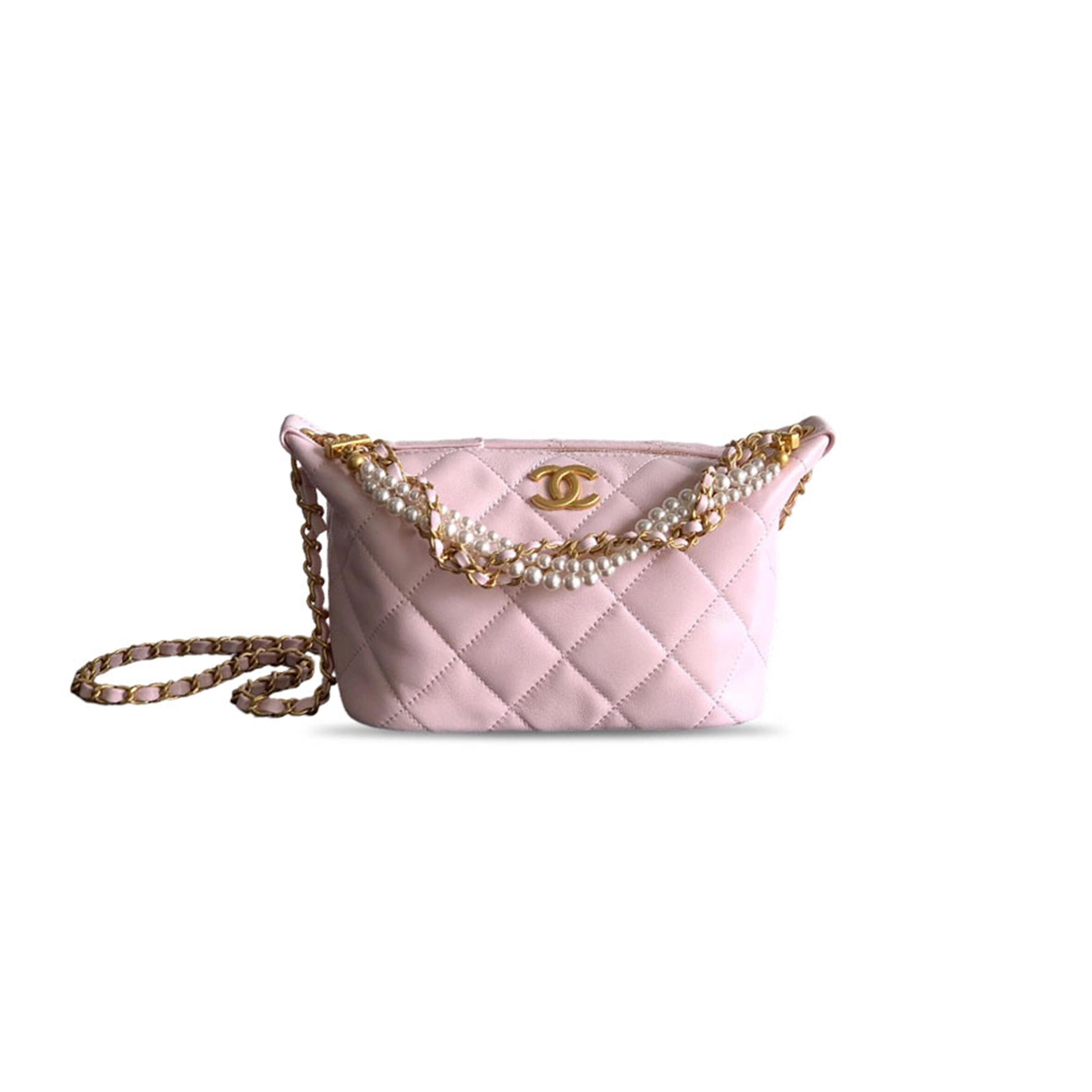 Ch**el pearl chain lunchbox bag (23.5*13*7.5cm)